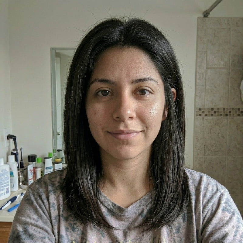 Cabello después del cepillo alisador